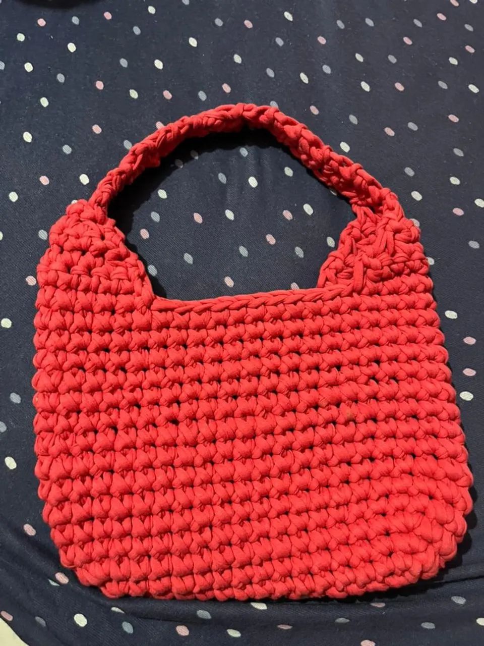 Bolsa mão crochê 