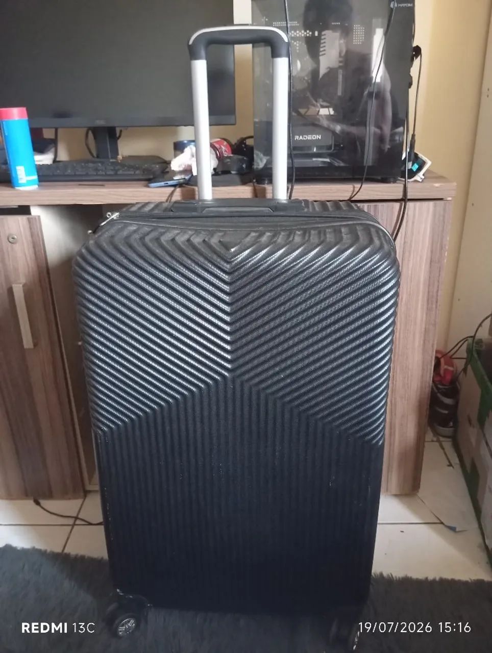Mala para viagem grande preta - Foto 2