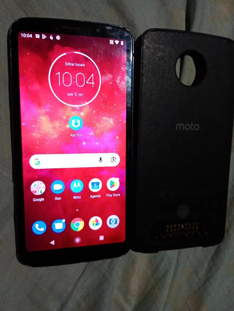 Celular moto z3 com snap projetor em perfeito estado  - Foto 4