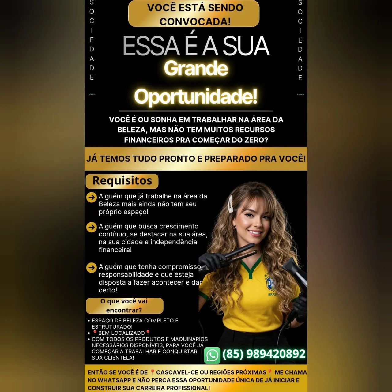 ESSA É A SUA GRANDE OPORTUNIDADE!