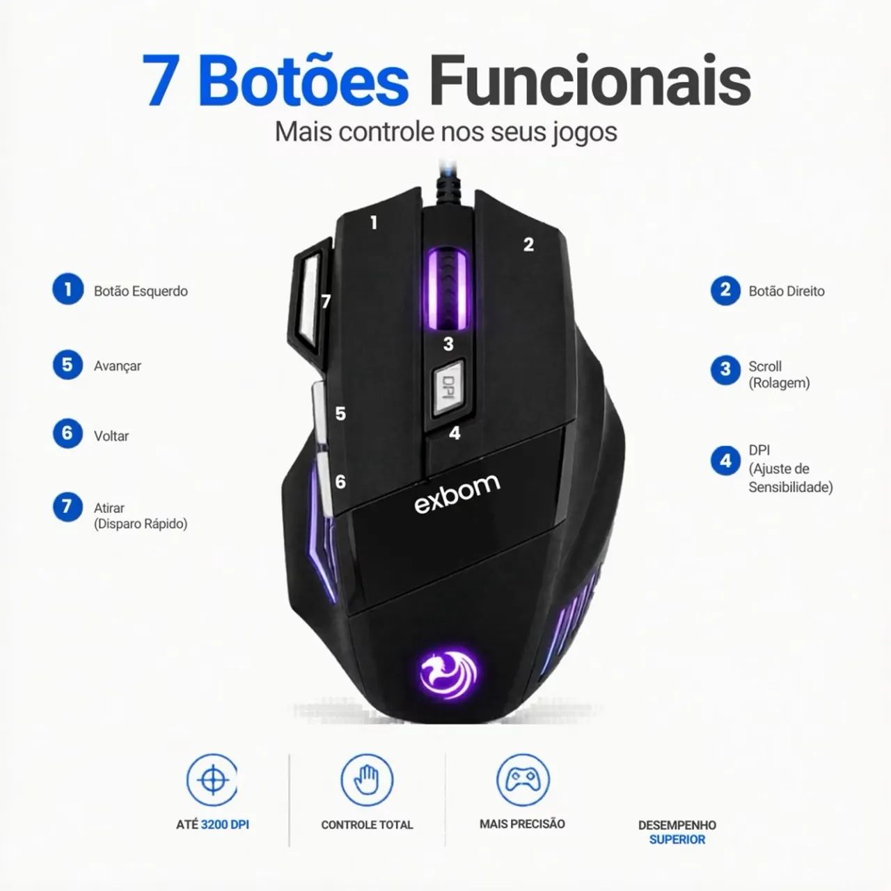 Mouse Gamer RGB  - Foto 4