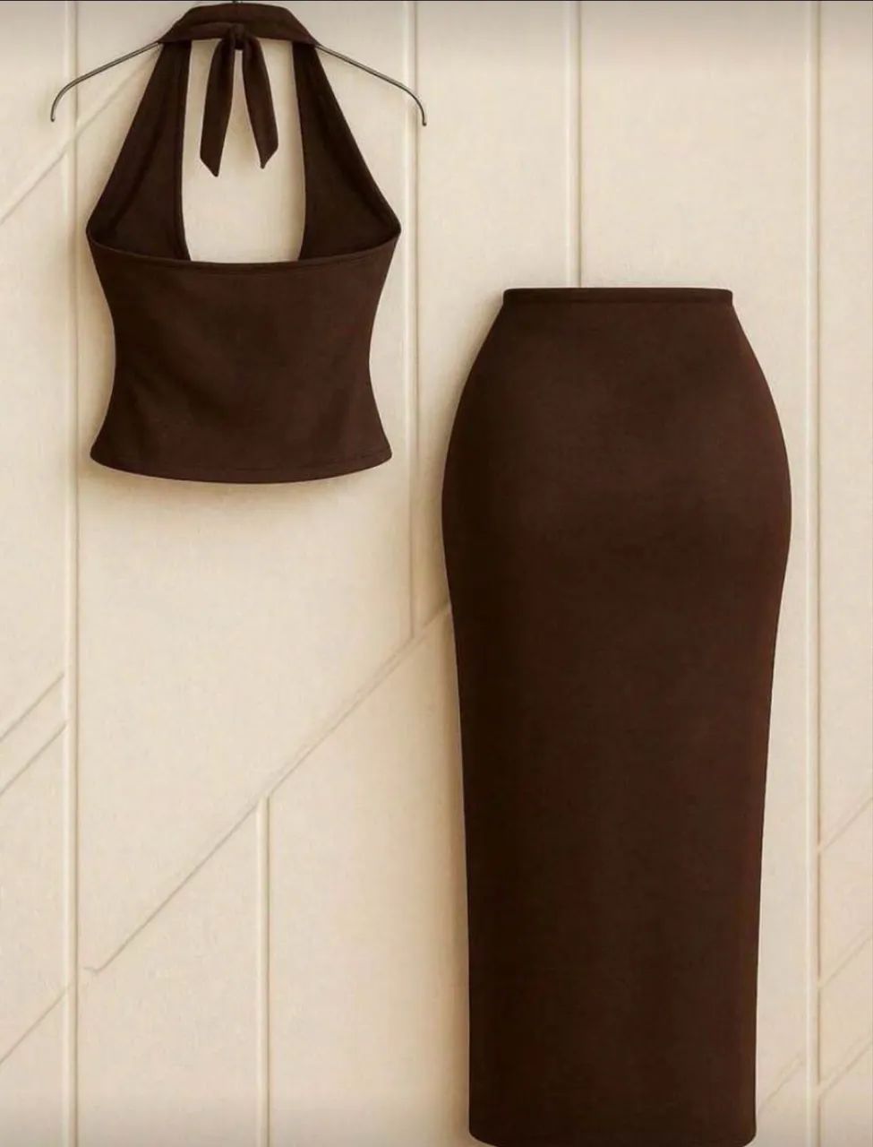 Conjunto cropped e saia - Foto 3