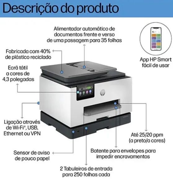 Impressora HP OfficeJet Pro - Foto 3