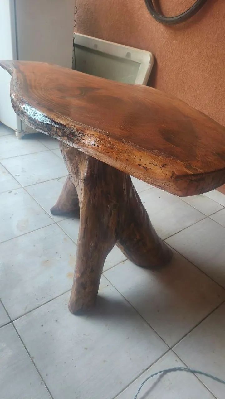 Mesa rústica redonda 