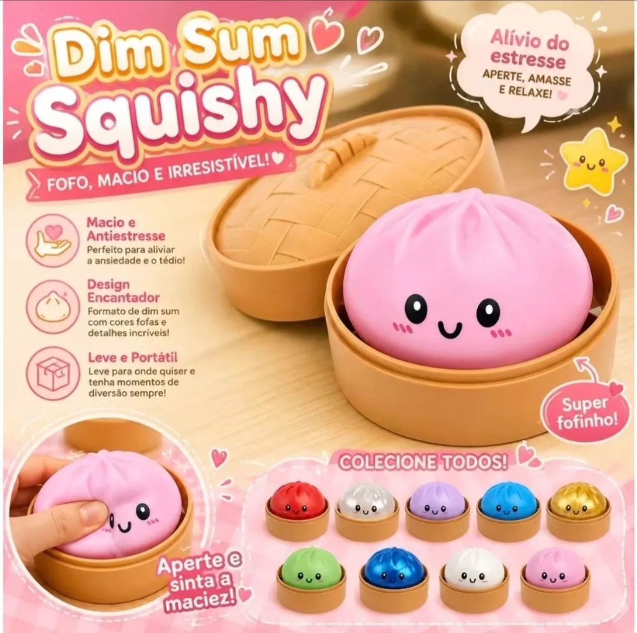 Squishy Perfeito para Relaxar Colecionar Spirobol Dumpling - Foto 3