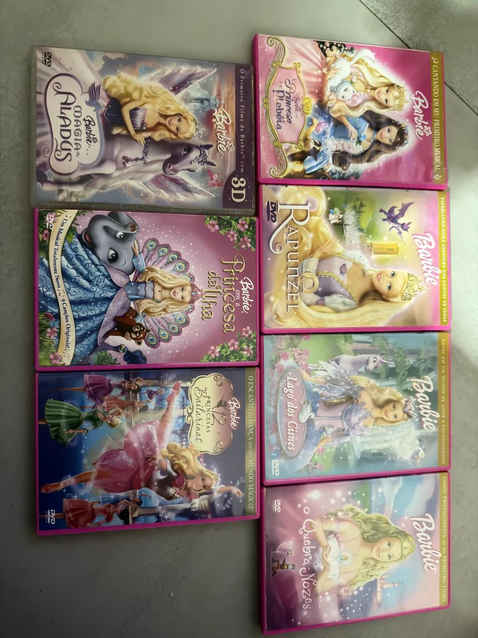 Lote de dvds Barbie