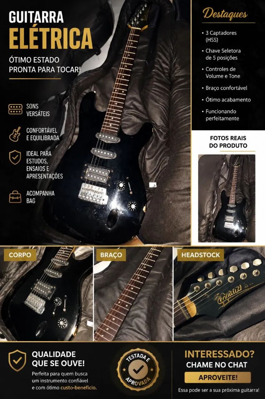 Guitarra Golden  - Foto 2