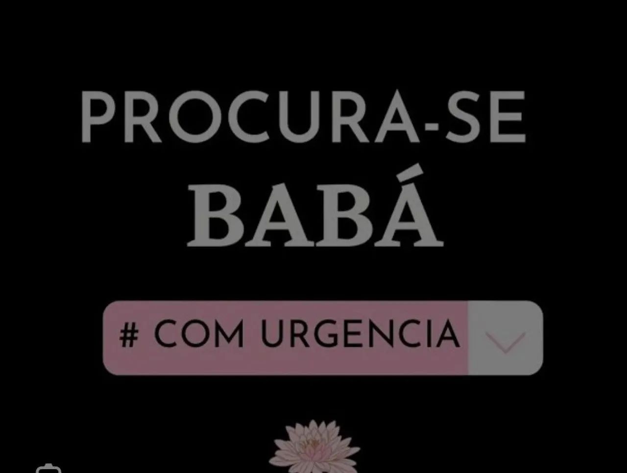 Vaga de babá 