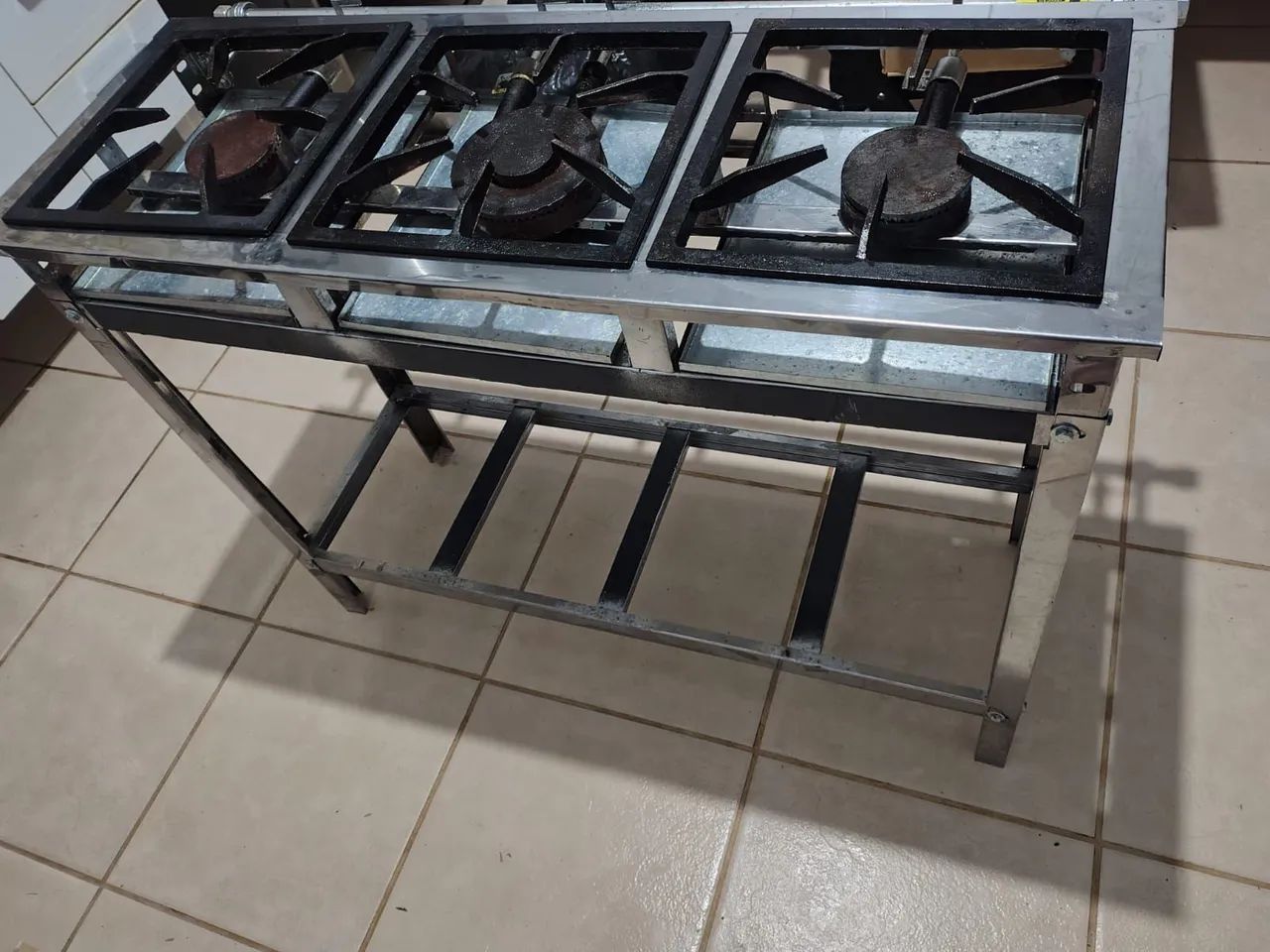 Fogão de Inox Industrial 3 bocas  - Foto 5