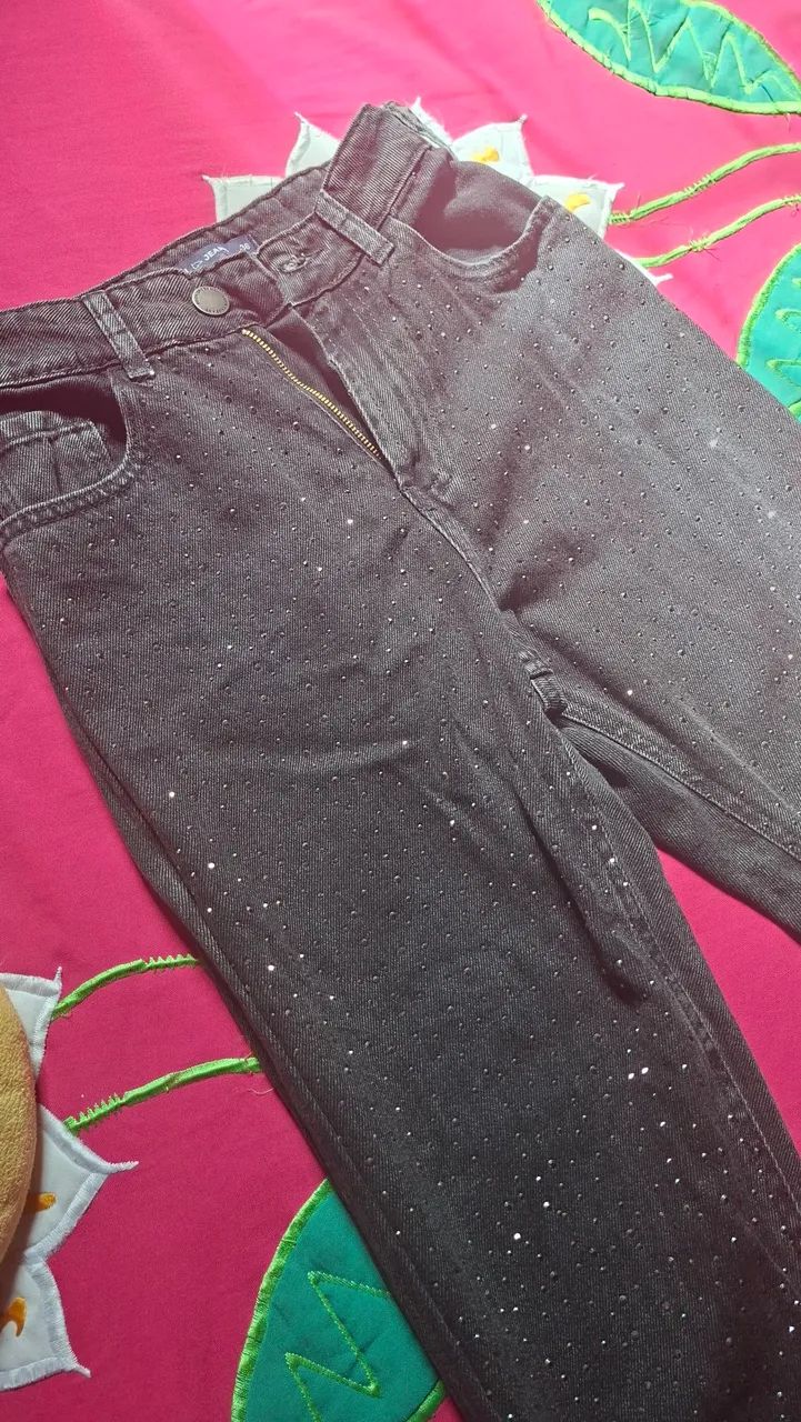 Calça jeans brilhosa - Foto 3