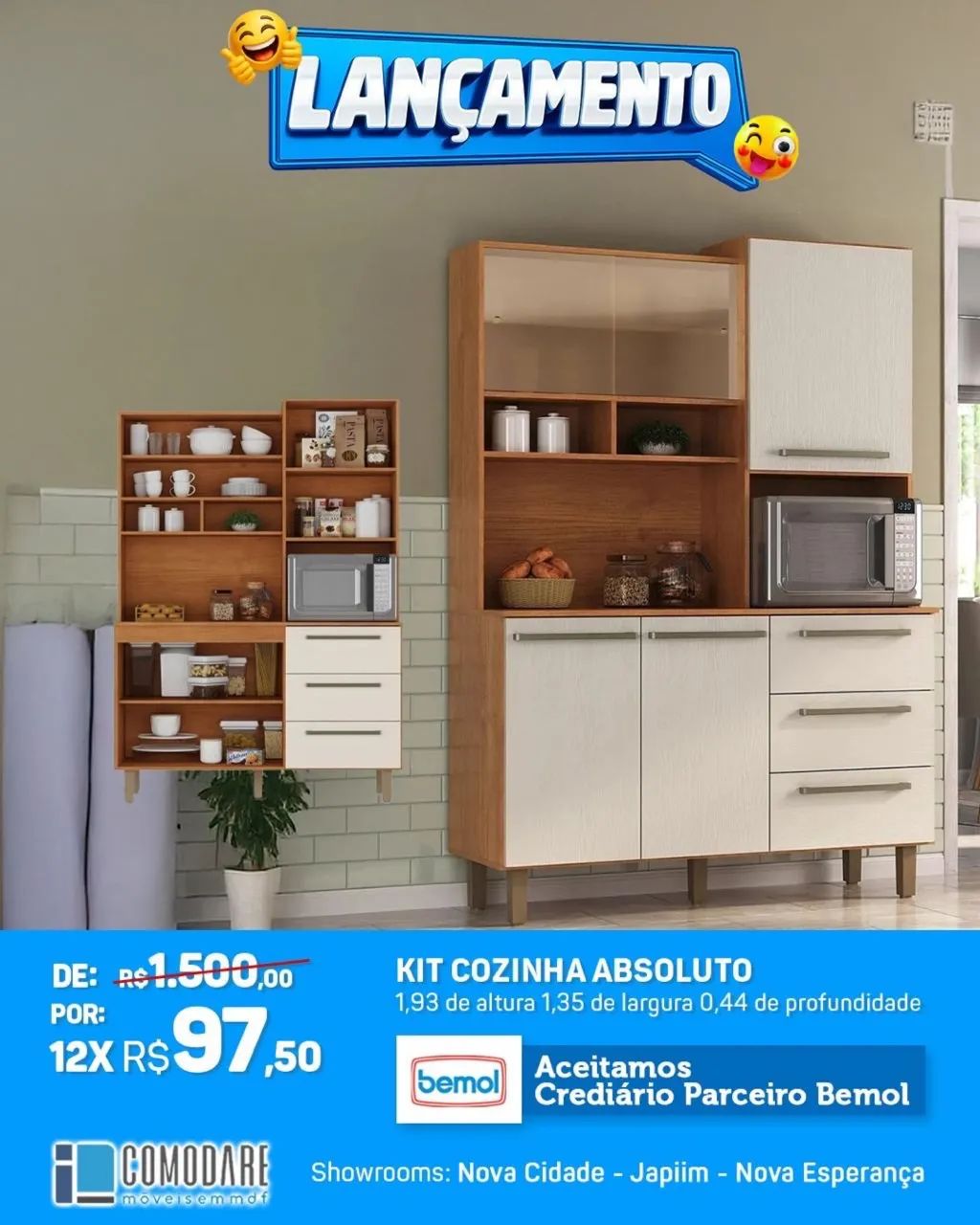 Kit Cozinha R$1170,00