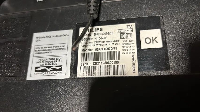 TV Philips 55" usada - Foto 2