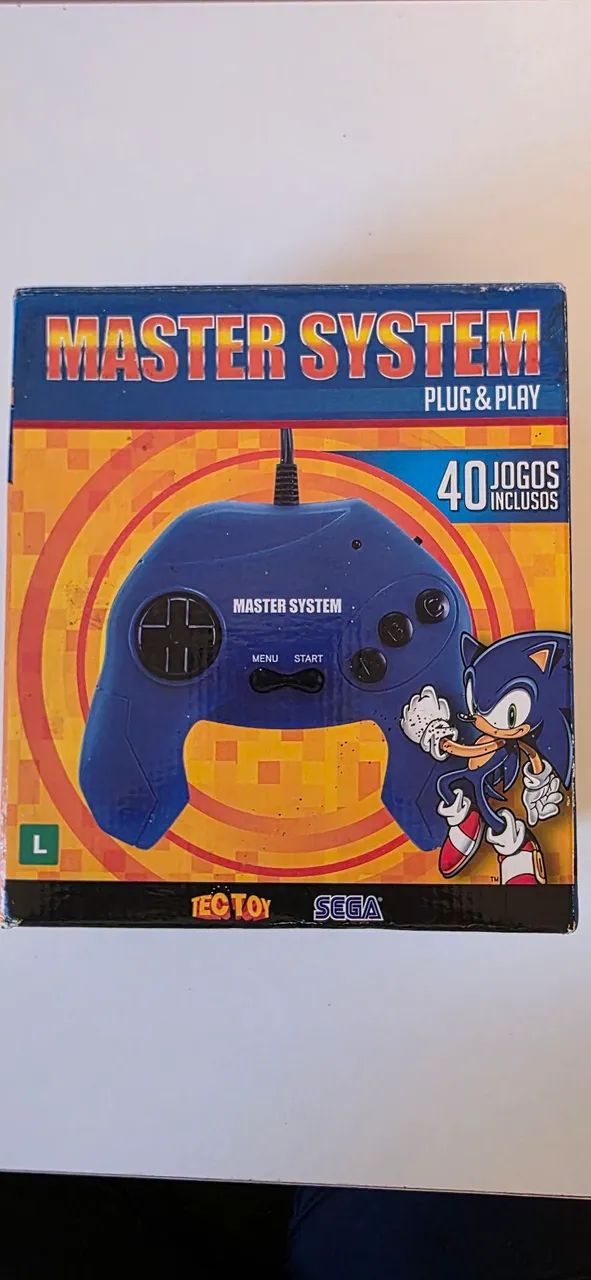 Master System Plug Play com 40 jogos