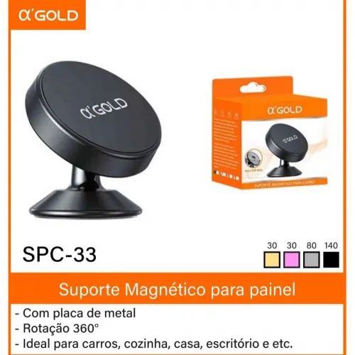 Suporte Magnético para Celular SPC-33 A´Gold (Novo)