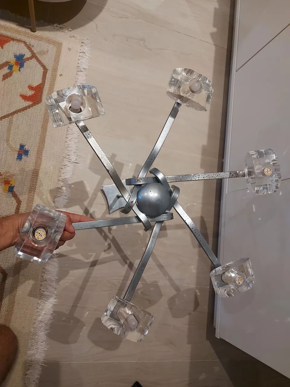 Lindo lustre cristal moderno luxuoso 