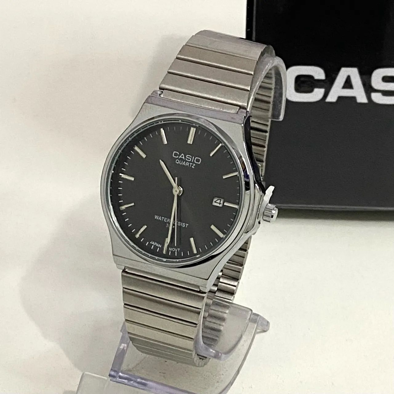 Casio vintage A180 prateado novo + caixa  - Foto 3