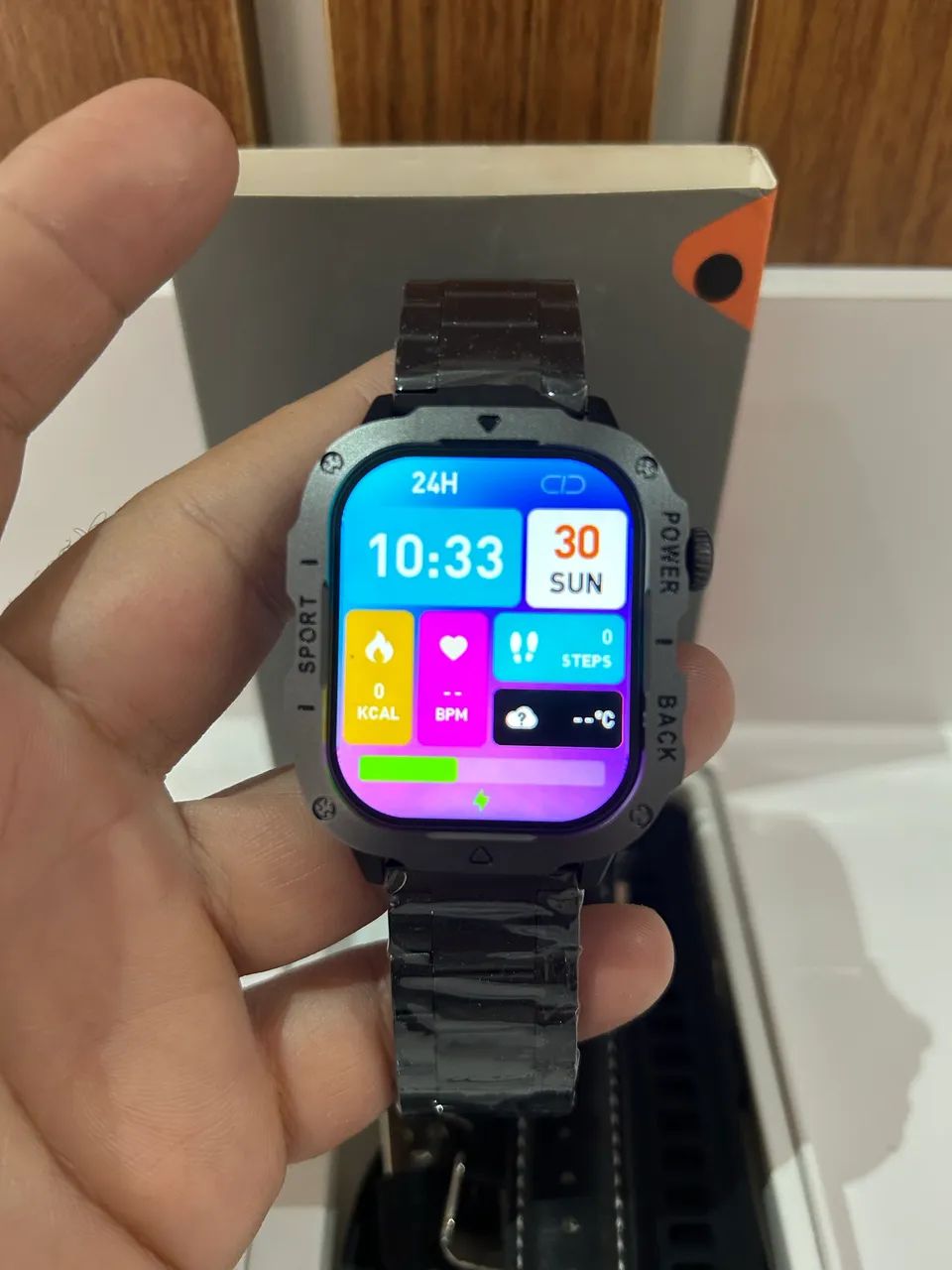 Relógio smartwatch Bluetooth + 3 pulseira  - Foto 5