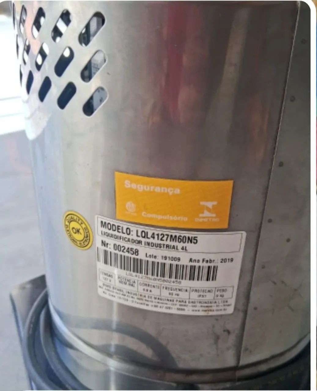 Vendo liquidificador industrial 4 litros METVISA - Foto 4
