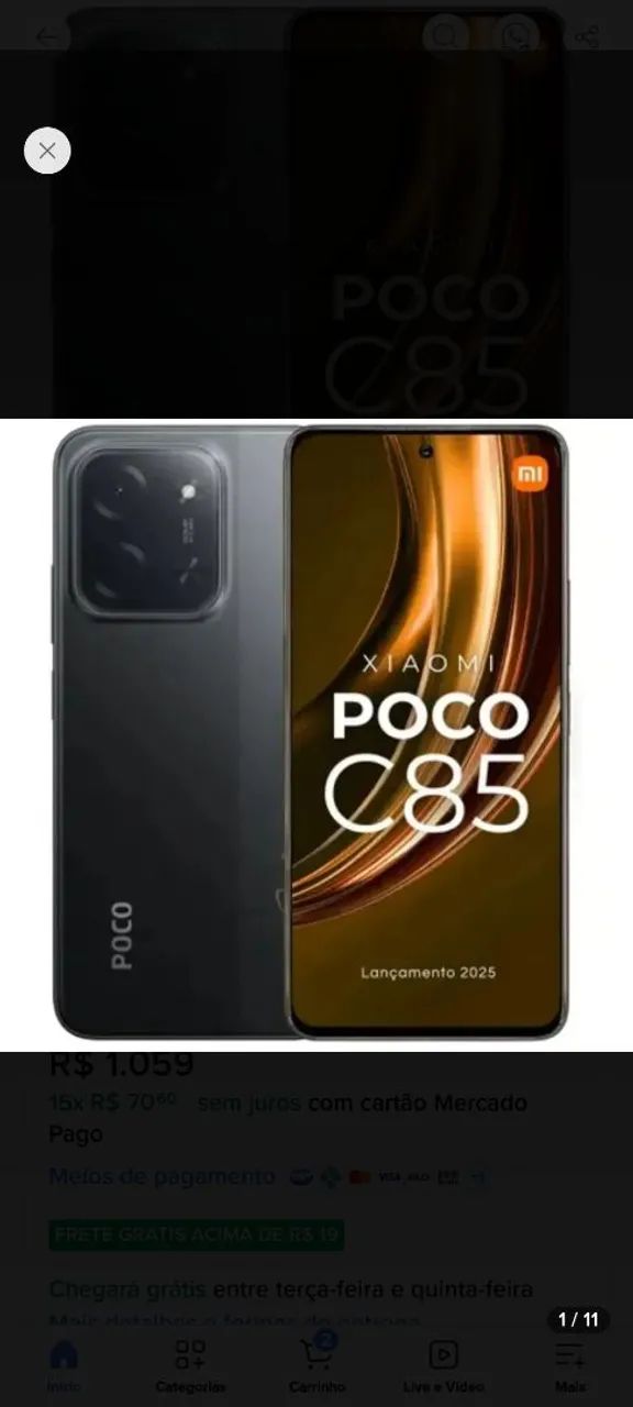 Celular Poco 256GB - 8 Ram  - Foto 3