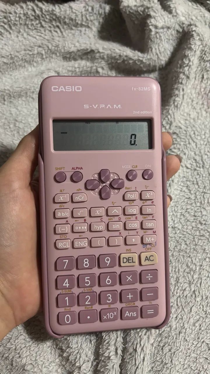 Calculadora nova Casio Rosa