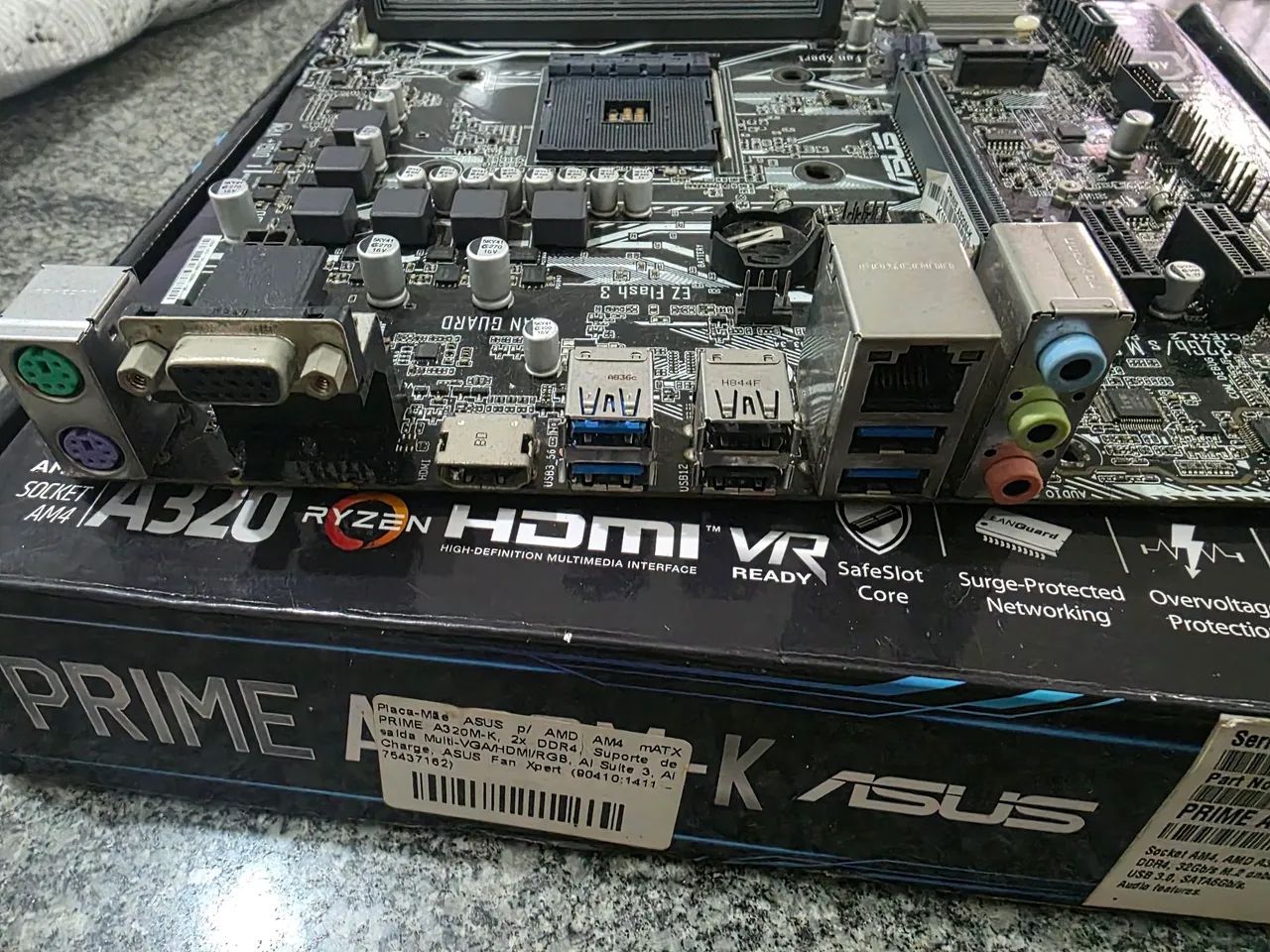 DEFEITO Placa mãe Asus prime A320M-K AM4 - Foto 3