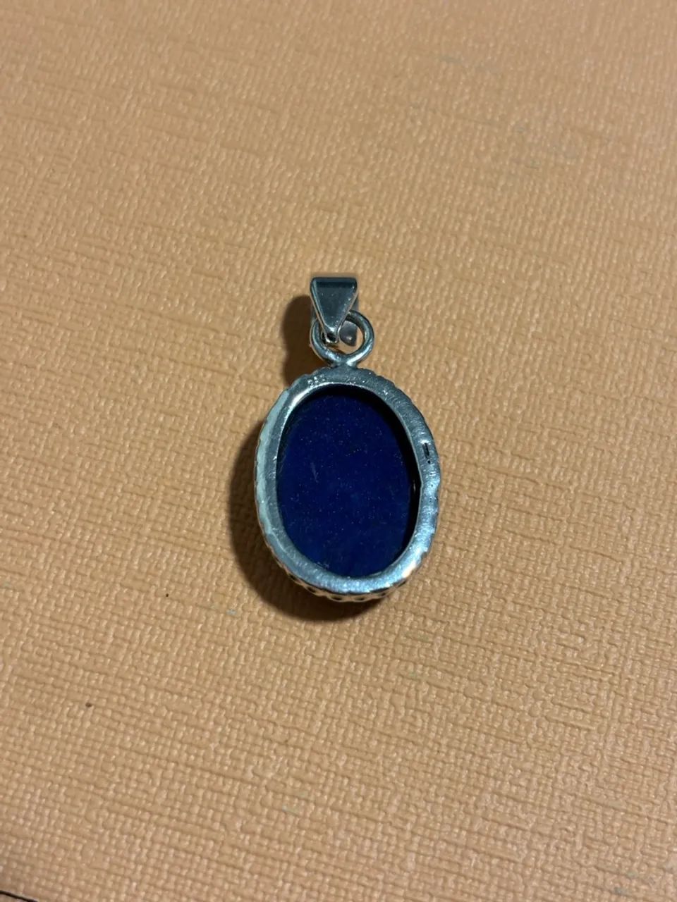 pingente prata com pedra azul - Foto 2
