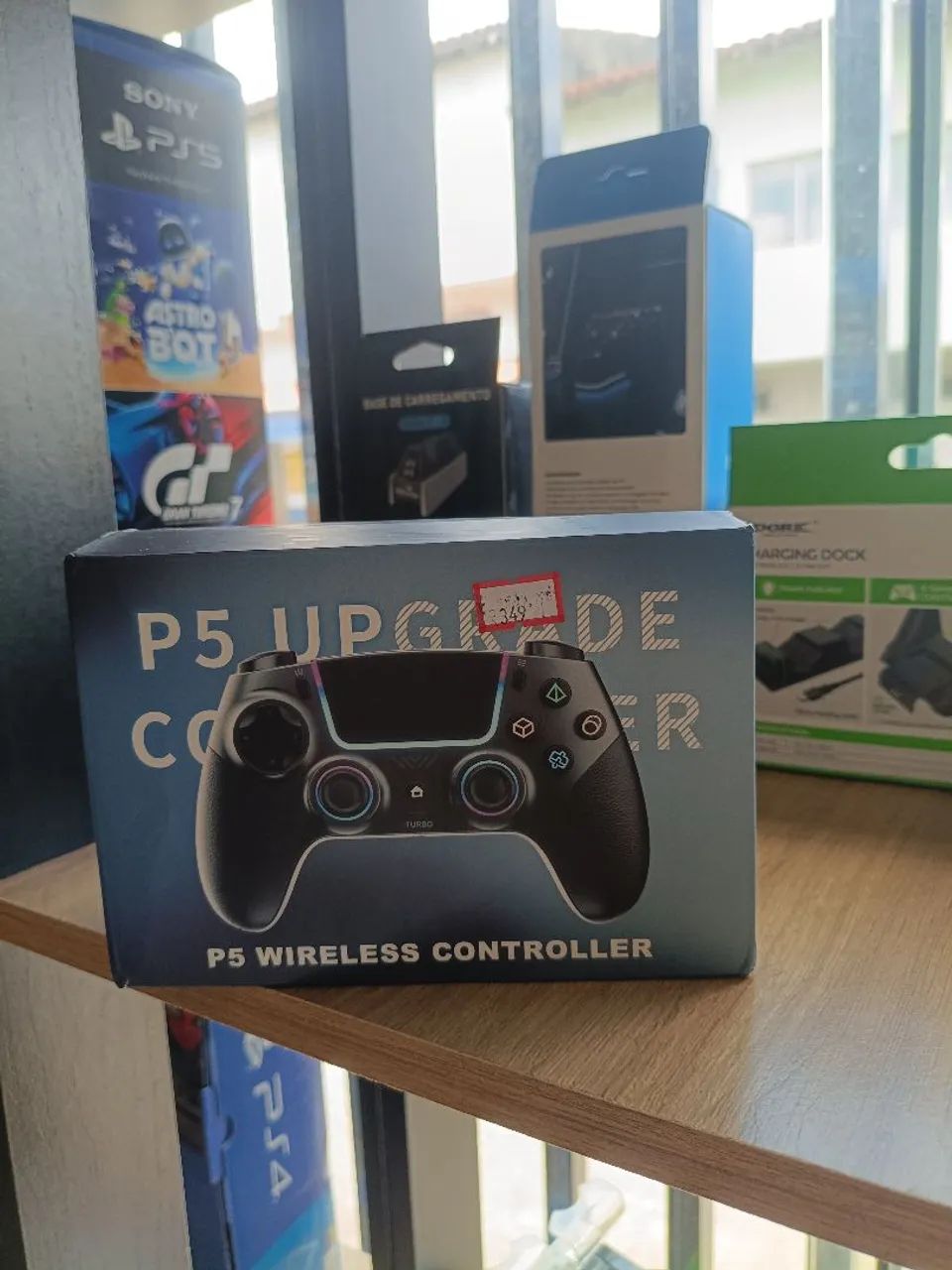 Controle ps5 sem fio com com Hall effect e padl