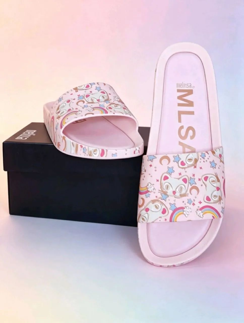 Chinelo slide Melissa estampado tamanho 36 - Foto 5