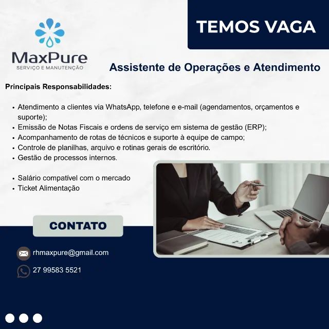 Assistente de Operações / Atendimento