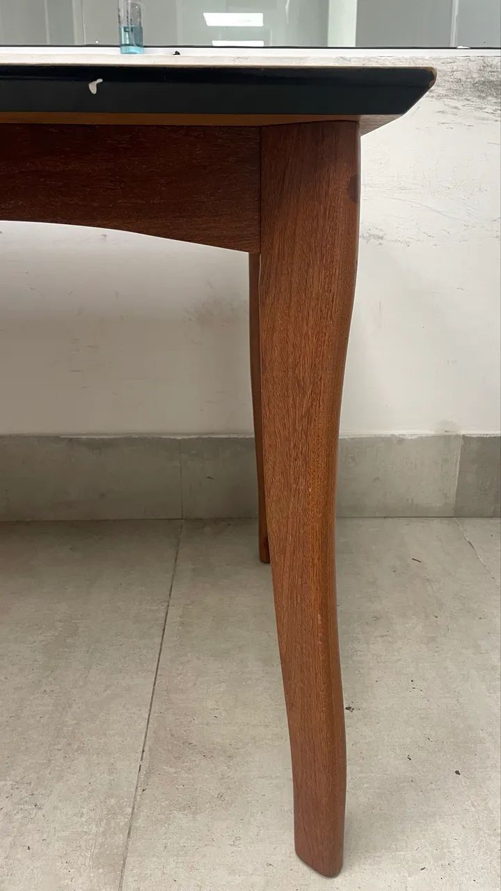Mesa de madeira maciça retangular - Foto 4