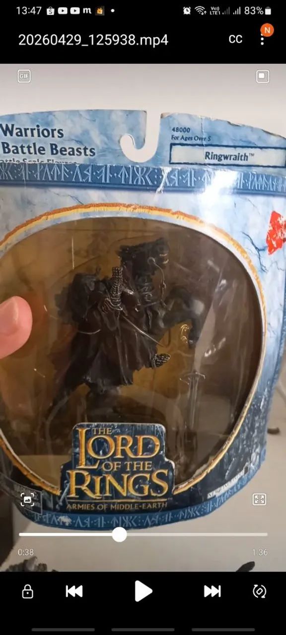 Senhor dos Anéis Cavaleiro negro dark house 1/32 Toy Biz - Foto 5