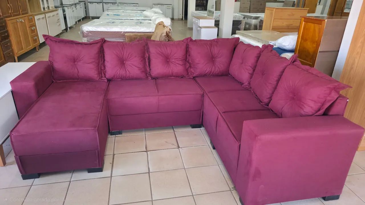 Sofa de canto com chaise novo  - Foto 3