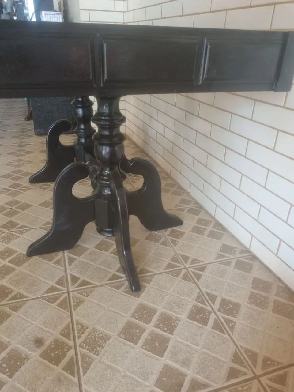 Mesa Colonial Pés Duplos Antigus  - Foto 3