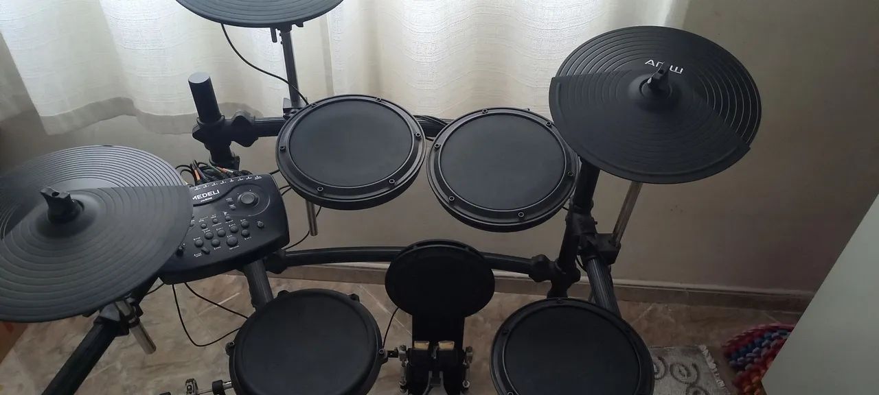 BATERIA ELETRÔNICA + PEDAL DUPLO ODERY - Foto 3