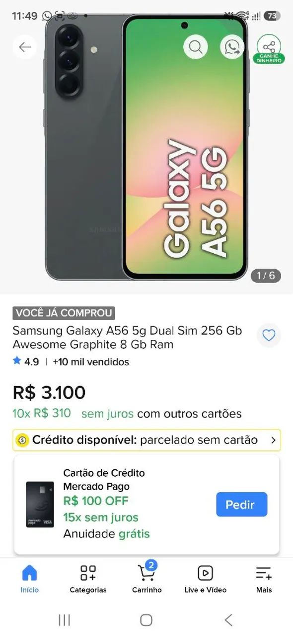 Celular A56 - Foto 3