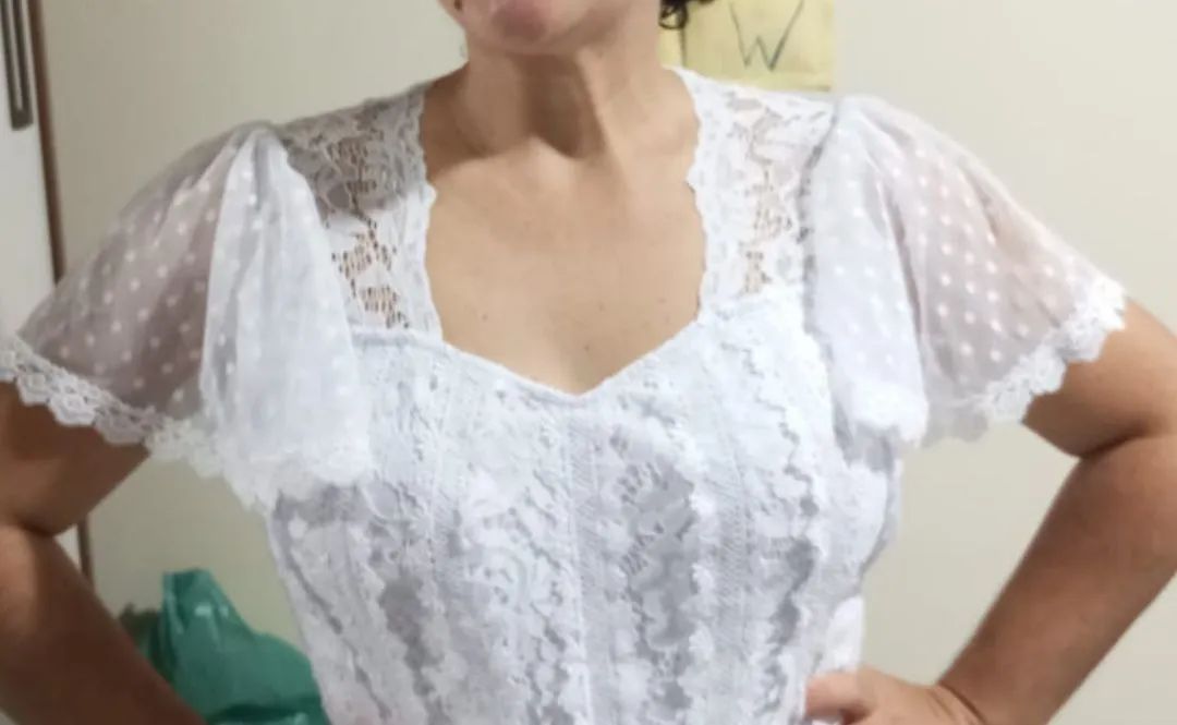 VESTIDO DE NOIVA LINDÍSSIMO BOHO. Usado apenas 1 VEZ - Foto 3