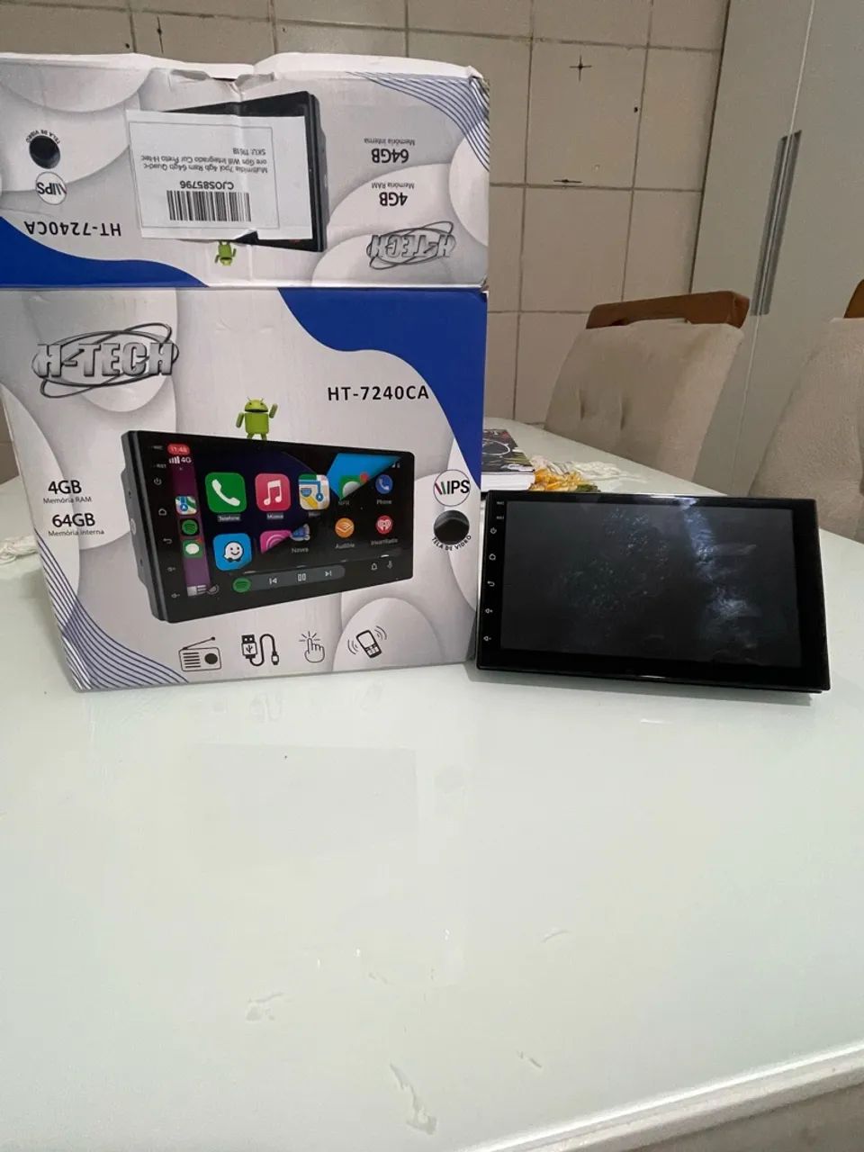 Multim ídia 2dim H-Tech 7 polegadas 4gb de memória ram e 64gb de armazenamento  - Foto 4