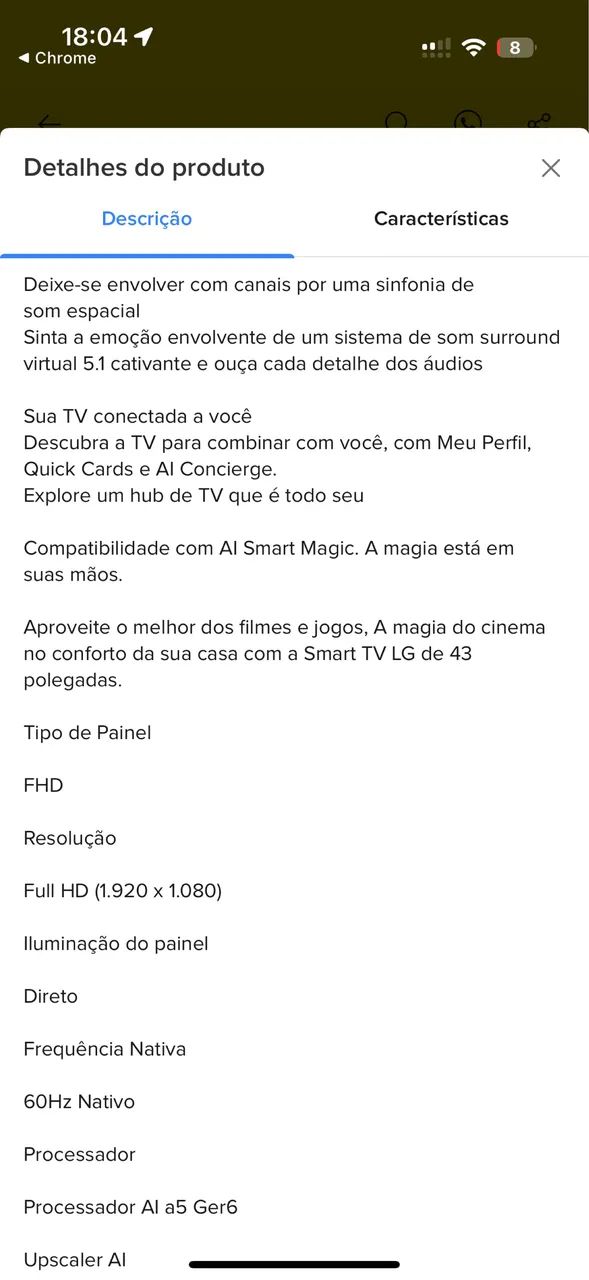 Smart TV LG 43"Full HD, Processador A5 Ger6, AI, Alexa e webOS 23 - Foto 3
