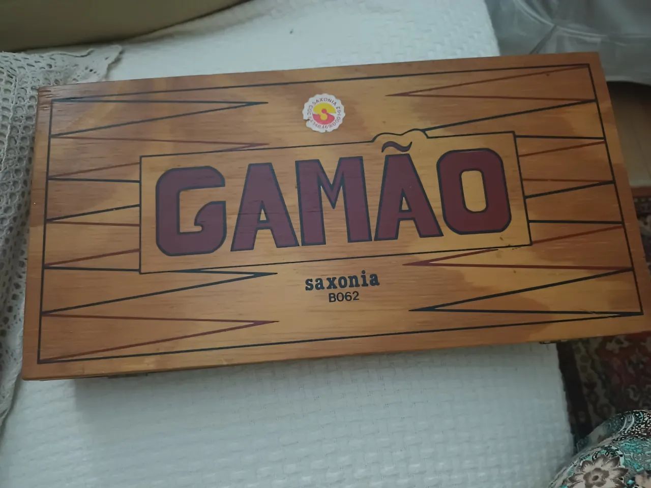 Jogo de gamão em madeira completo - Foto 2