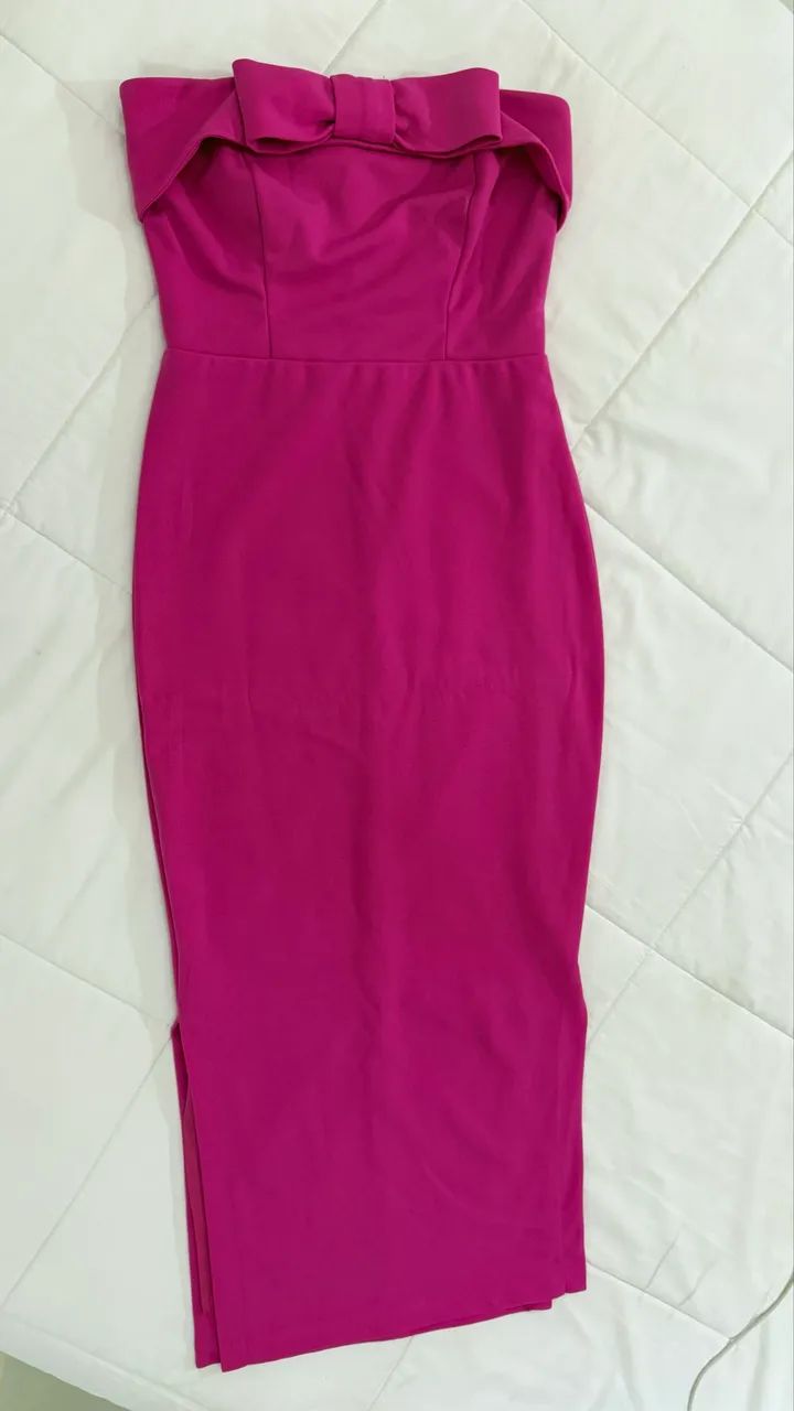Vestido Pink com Laço M | Semi Novo - Foto 3