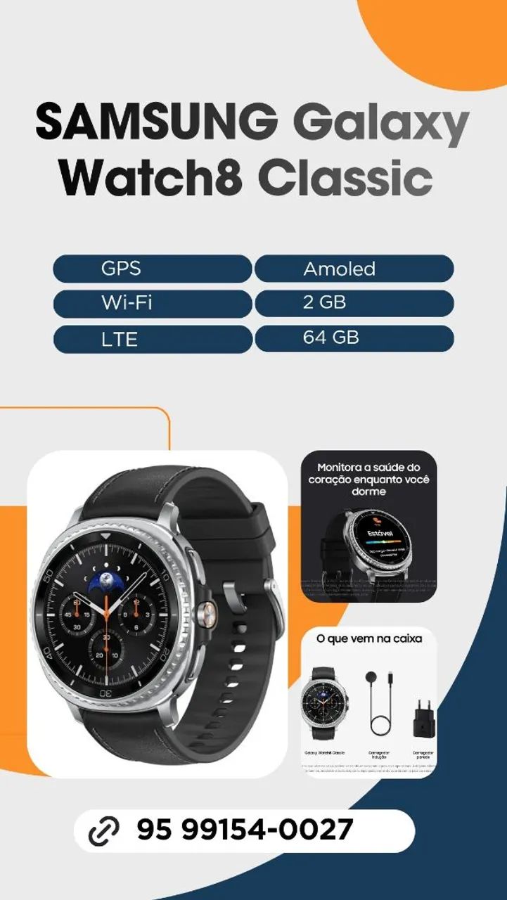 Relógio SAMSUNG Galaxy Watch 8 Classic 46 mm - Foto 5