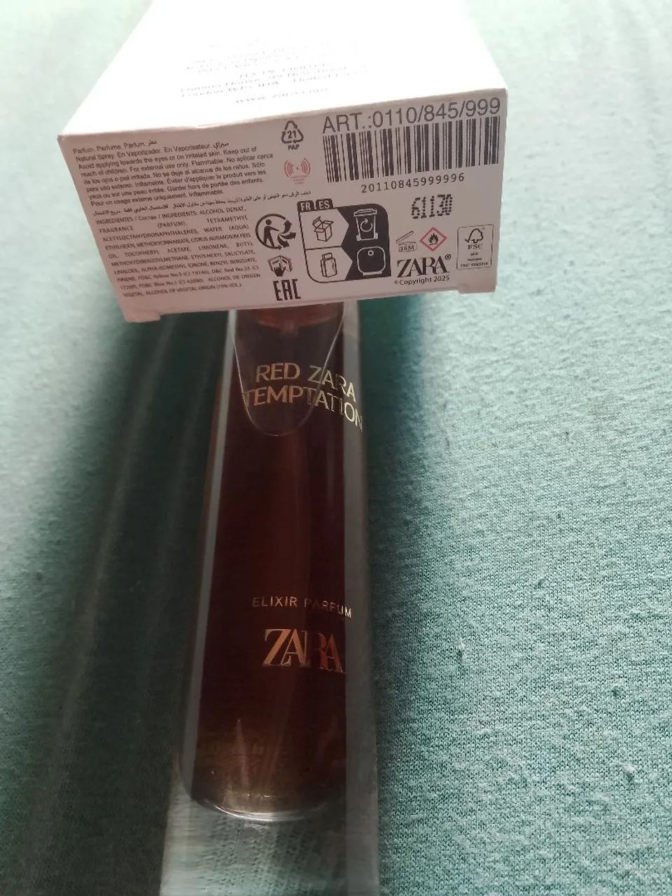 Perfume Red Zara Temptation Espanã - Foto 2