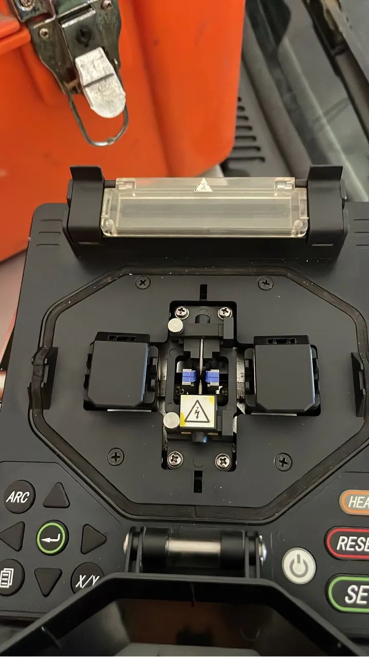 Máquina de emenda fibra óptica 