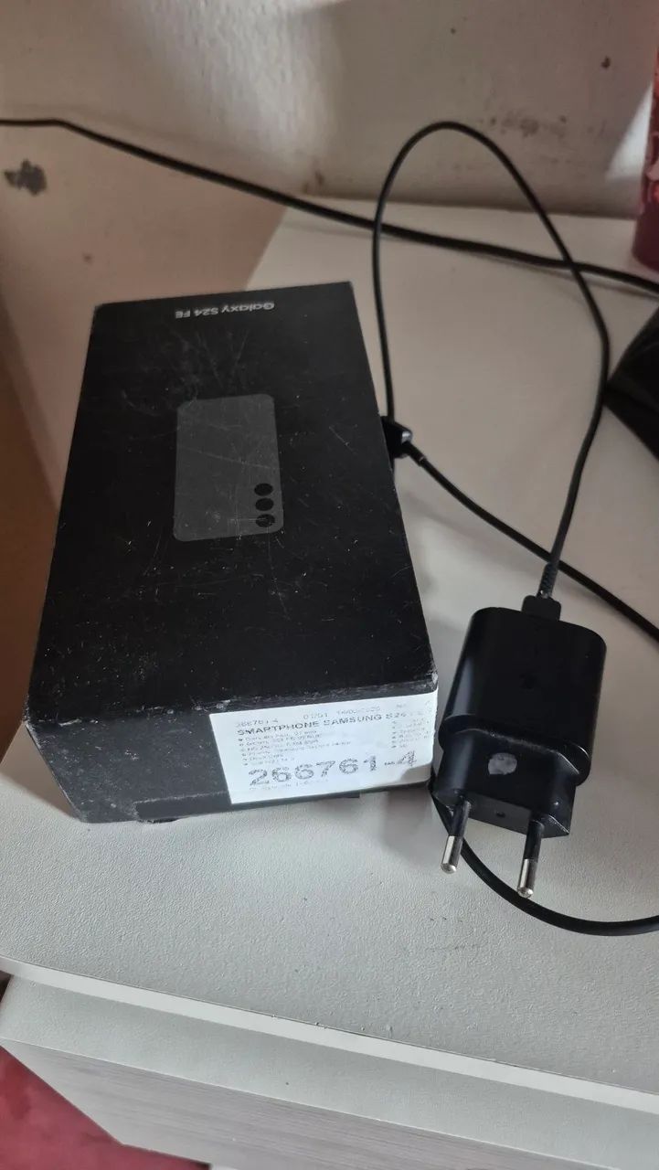 Celular s24Fe  aceito troca com iPhone 
