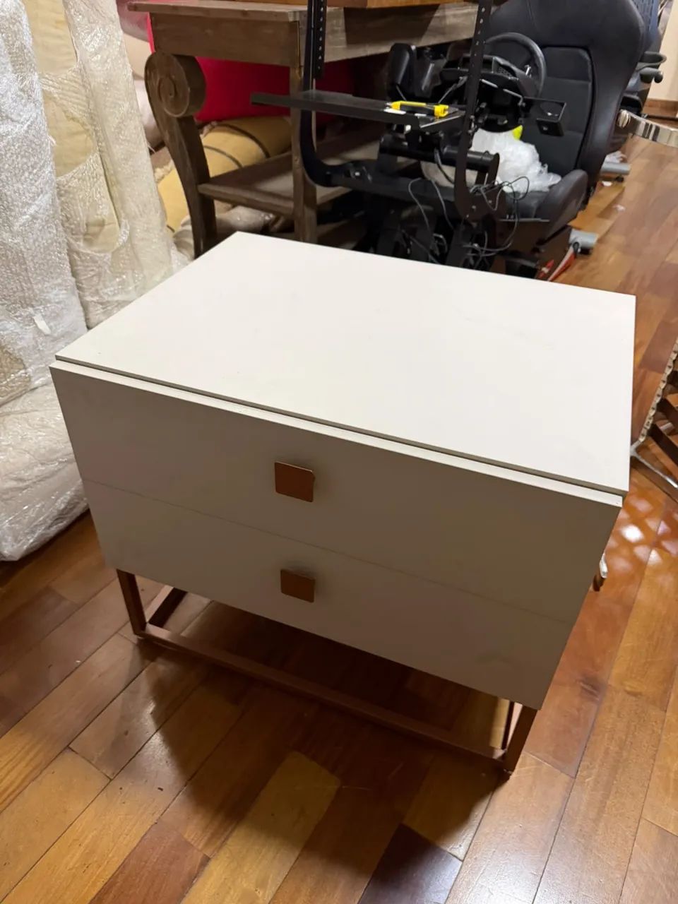 Mesas laterais MDF e puxadores rose gold - Foto 3