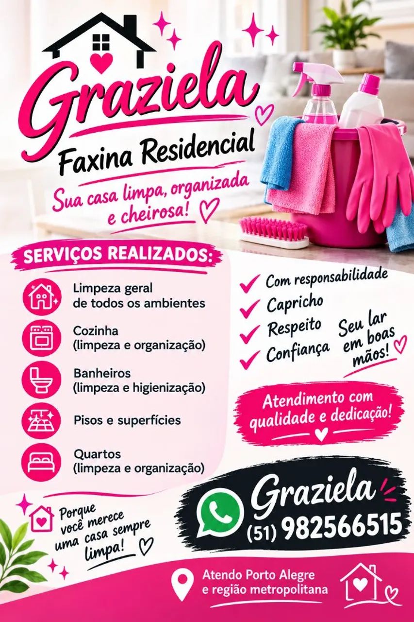 Faço faxina 