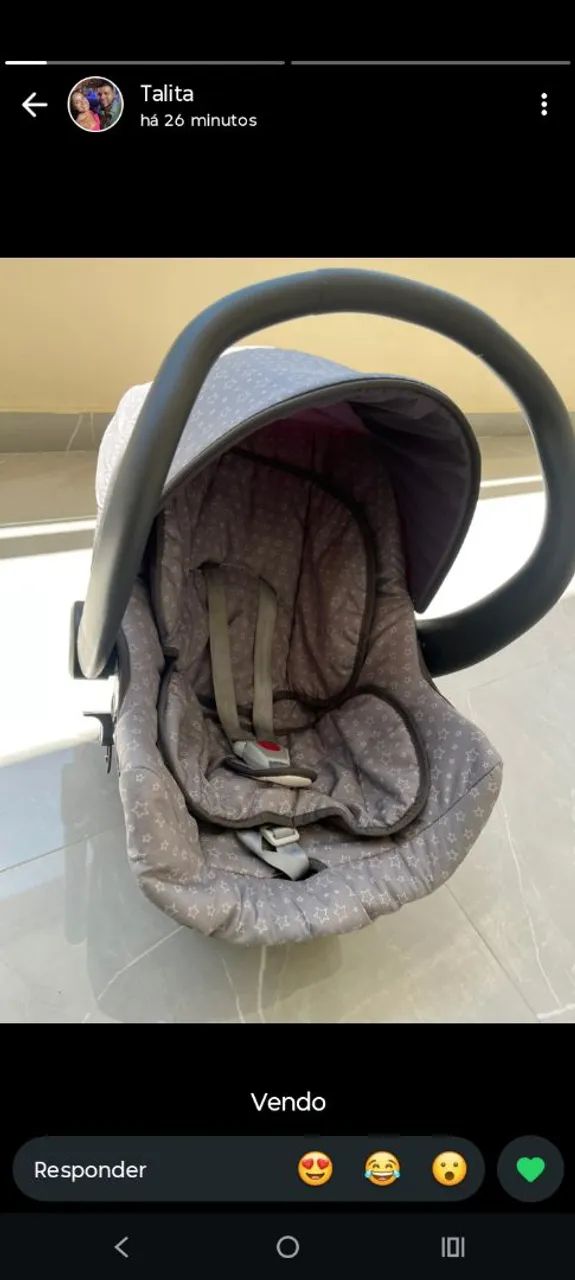 VENDO BEBÊ CONFORTO E CANGURU  - Foto 2