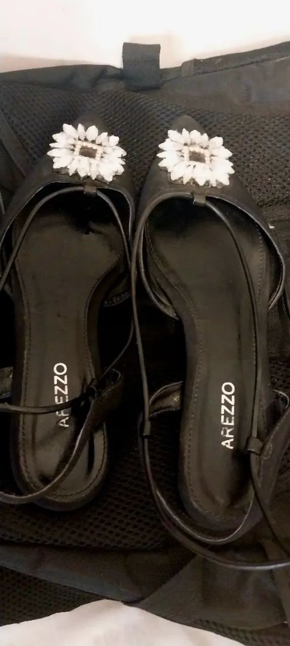 Sapatilha Slingback Mary Jane Arezzo original  - Foto 2