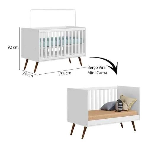 BERÇO INFANTIL BRANCO