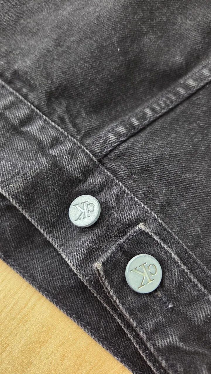 colete jeans calvin klein preto p - Foto 5